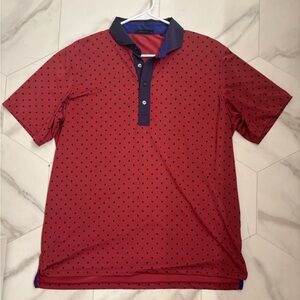 Greyson Red and Navy Polo Shirt